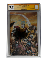 [TRIPLE SIGNED CGC YELLOW LABEL 4 PACK FOIL] X-Men 1991 #1 Facsimile Jim Lee | Claremont |  Williams Cover Var [Set #4] (ONLINE ORDER ONLY)