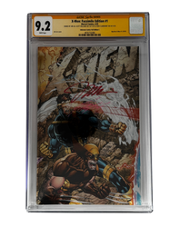 [TRIPLE SIGNED CGC YELLOW LABEL 4 PACK FOIL] X-Men 1991 #1 Facsimile Jim Lee | Claremont |  Williams Cover Var [Set #4] (ONLINE ORDER ONLY)