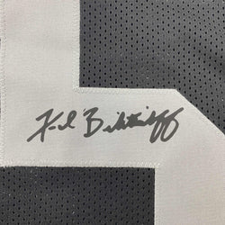 Facsimile Autographed Fred Biletnikoff Oakland Las Vegas Black Reprint Laser Auto Football Jersey Size Men's XL (ONLINE ORDER ONLY)