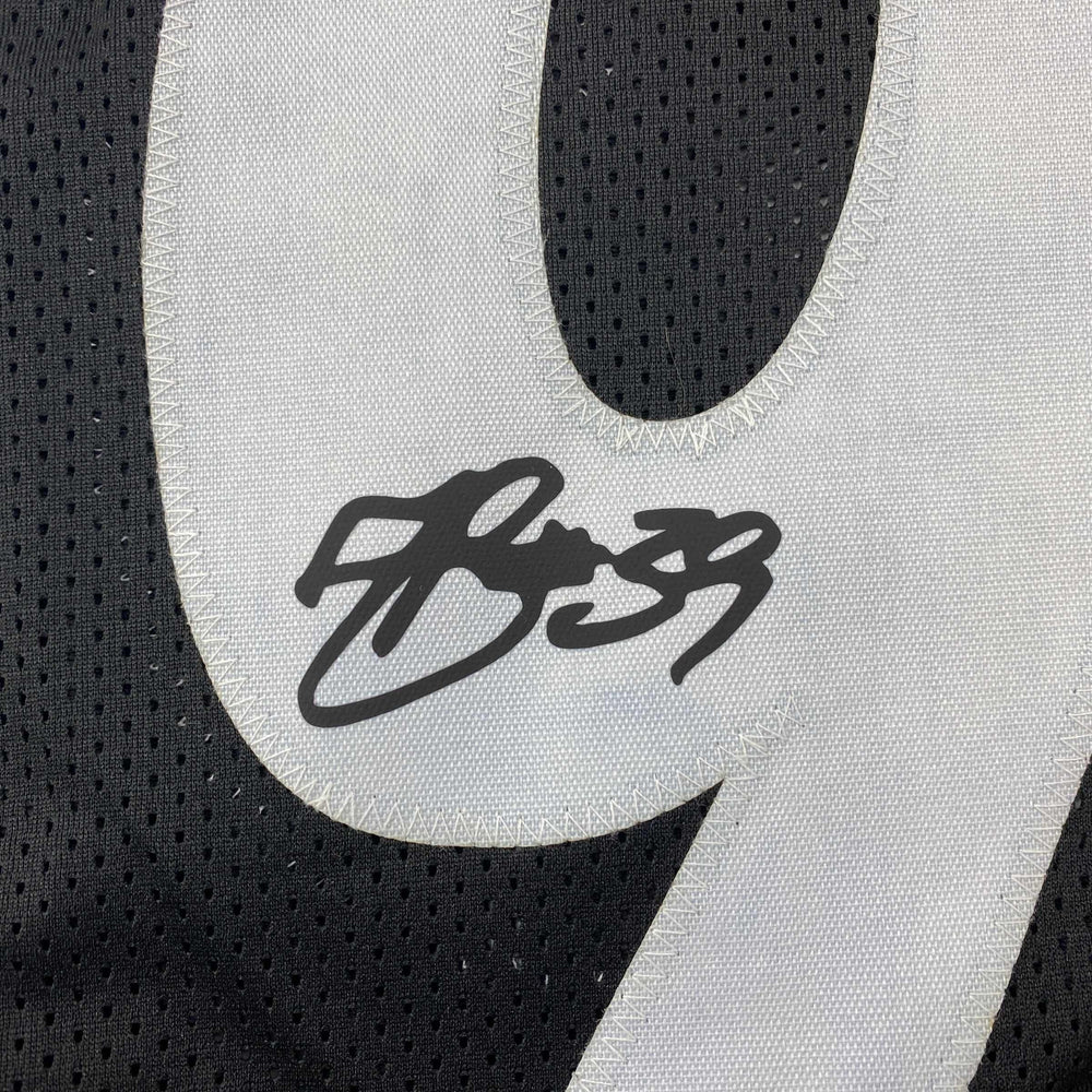 Facsimile Autographed Minkah Fitzpatrick Pittsburgh Black Reprint Laser Auto Football Jersey Size Men's XL (ONLINE ORDER ONLY)