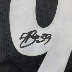 Facsimile Autographed Minkah Fitzpatrick Pittsburgh Black Reprint Laser Auto Football Jersey Size Men's XL (ONLINE ORDER ONLY)