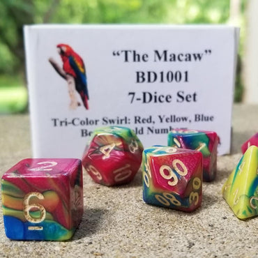 "The Macaw" 7-Dice Set BD1001 (Online Only)