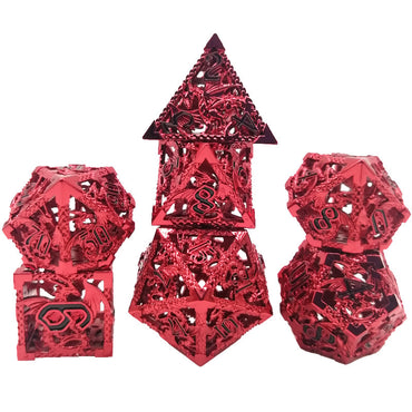 (Ruthless Red) Deadly Dragon Dice: Shards of Oblivion Hollow Metal (Online Only)