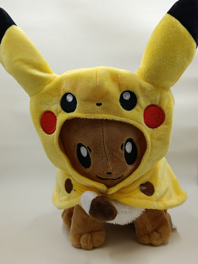 Eevee with Pikachu Hoodie 12 INCH PLUSH