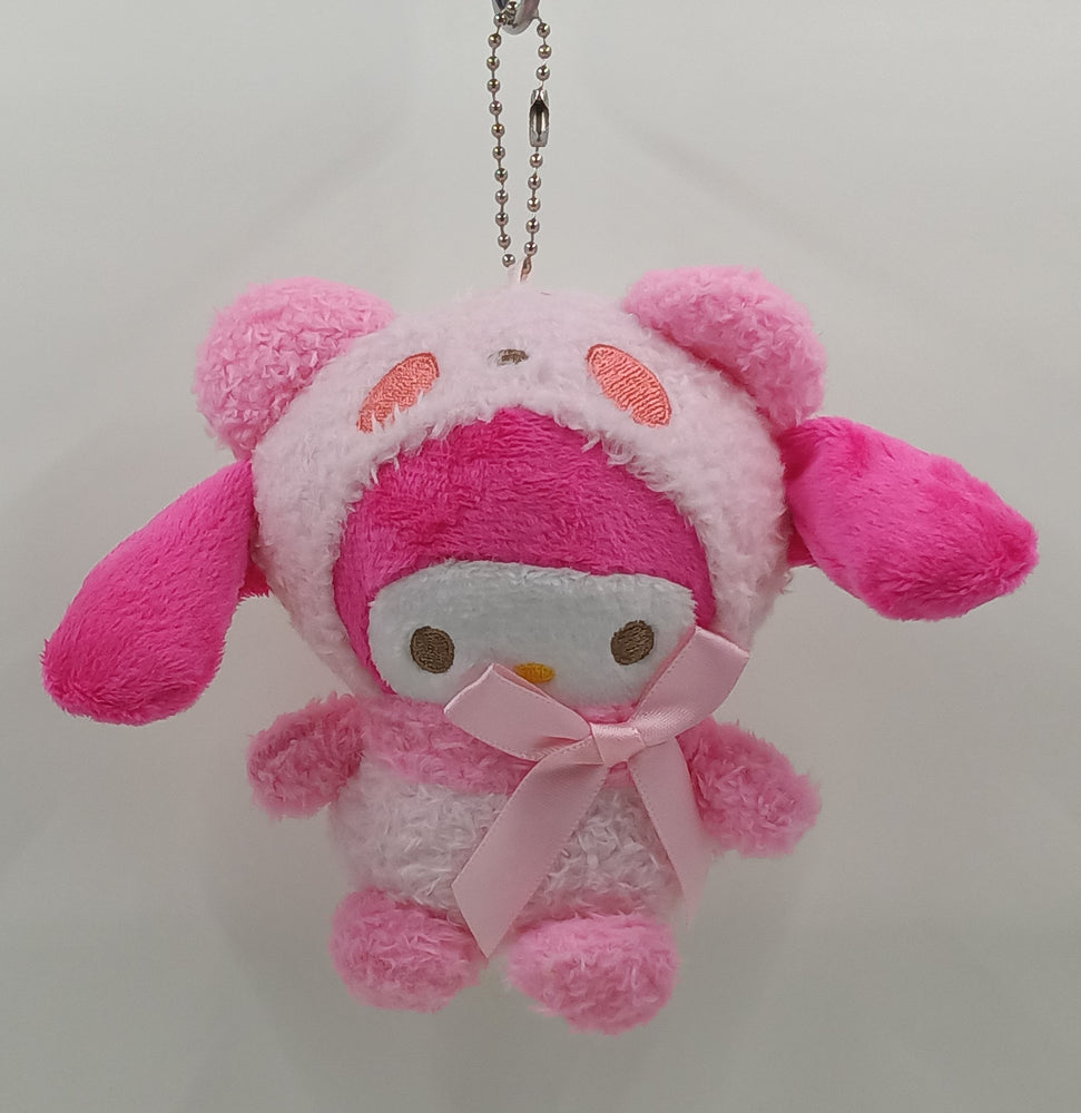 Hello Kitty Pink Panda Bear 5 INCH PLUSH Keychain