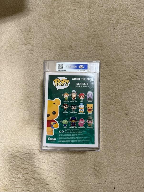 Pop! Disney: Winnie the Pooh (Flocked) #32 SDCC LE480 PSA 7.0 Graded and Encapsulated (ONLINE ORDER ONLY)