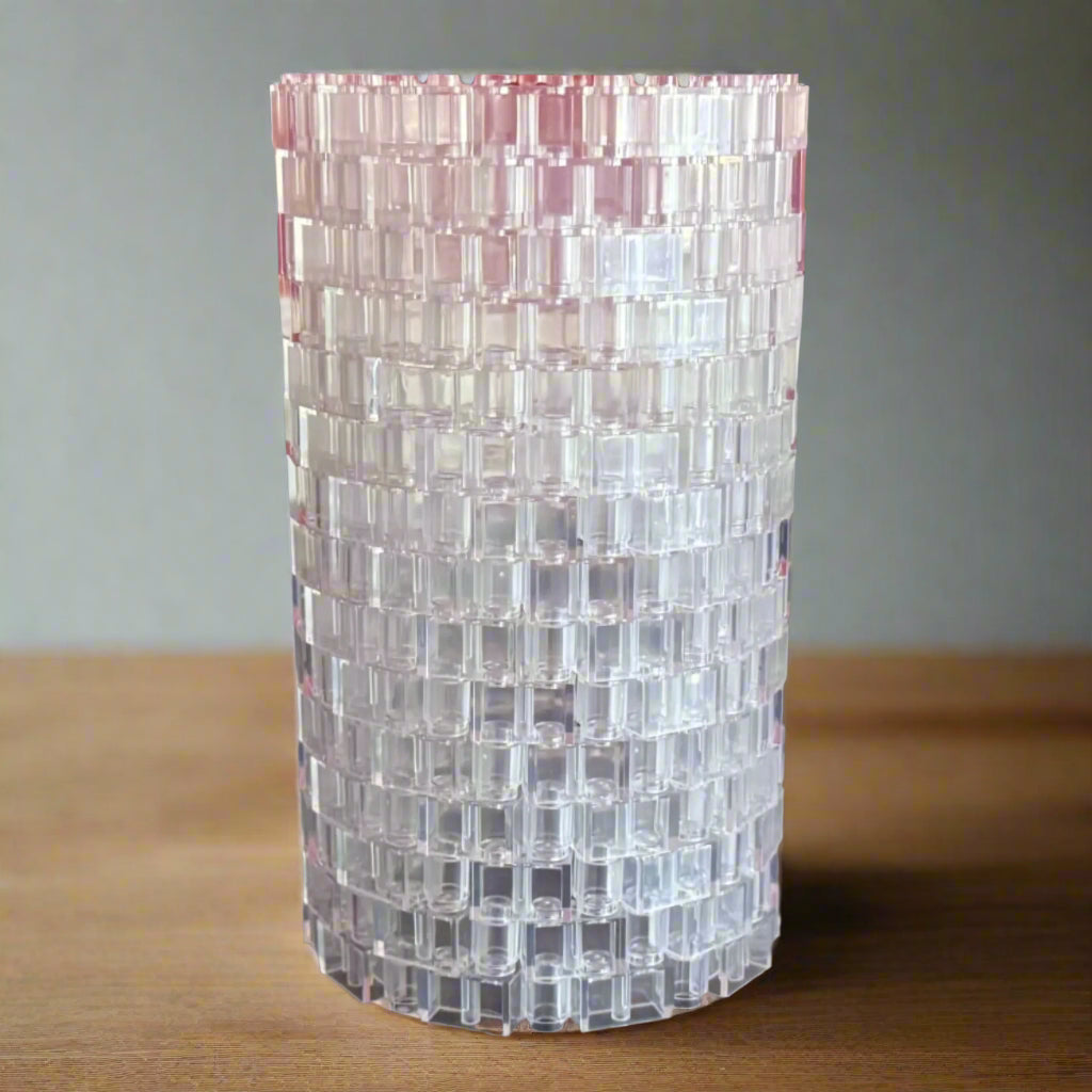Transparent Modular Vase – Built with LEGO®-Compatible Bricks (ONLINE ORDER ONLY)