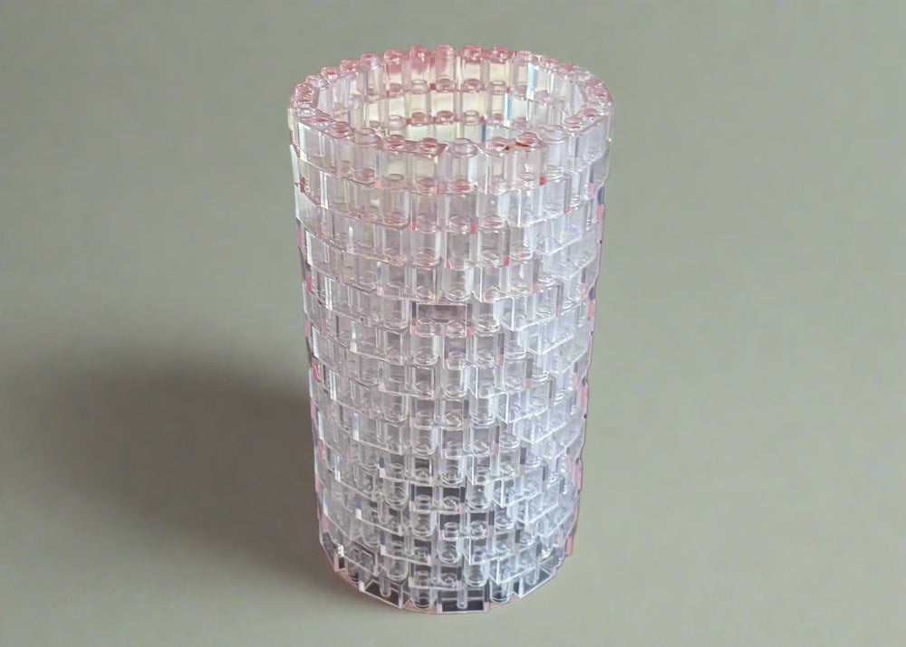 Transparent Modular Vase – Built with LEGO®-Compatible Bricks (ONLINE ORDER ONLY)