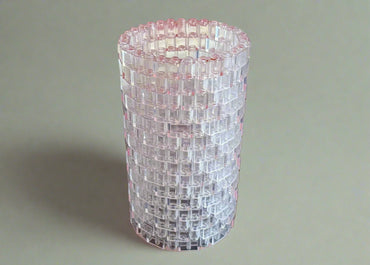 Transparent Modular Vase – Built with LEGO®-Compatible Bricks (ONLINE ORDER ONLY)