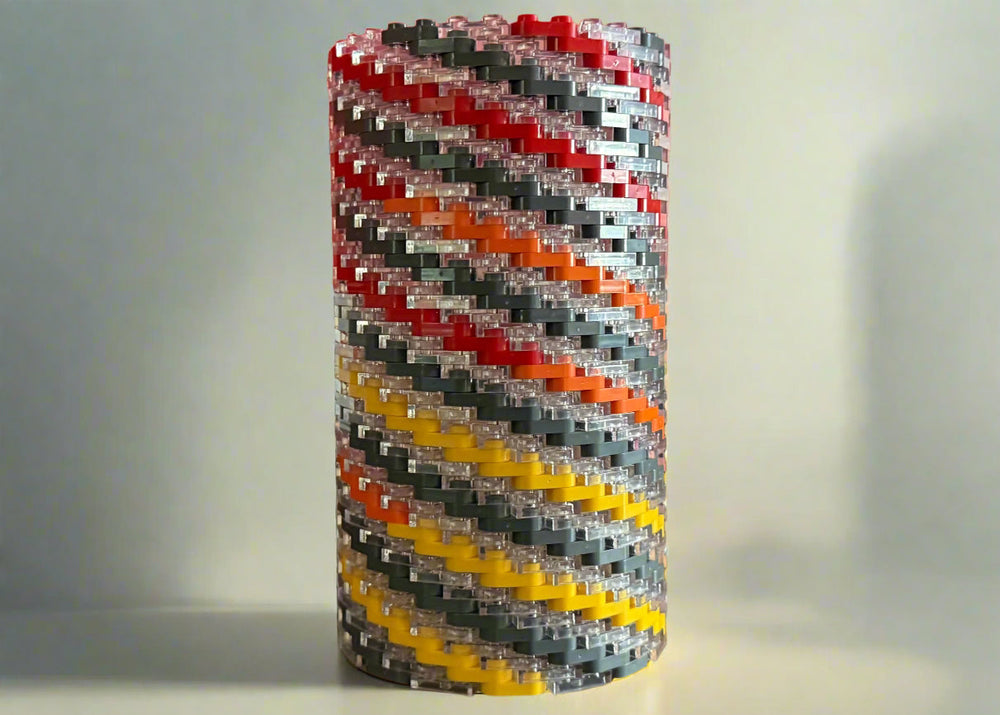 Warm Colors Modular Vase – Built with LEGO®-Compatible Bricks (ONLINE ORDER ONLY)