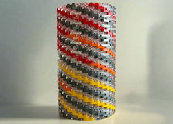 Warm Colors Modular Vase – Built with LEGO®-Compatible Bricks (ONLINE ORDER ONLY)