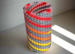 Warm Colors Modular Vase – Built with LEGO®-Compatible Bricks (ONLINE ORDER ONLY)