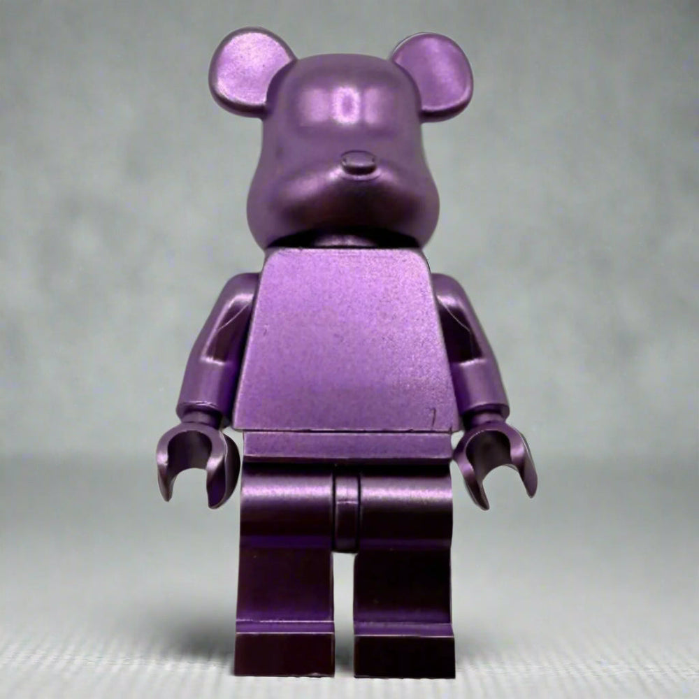 Bearbrick Monochrome Metallic Bear Minifigures – Multiple Vibrant Colors! (ONLINE ORDER ONLY)
