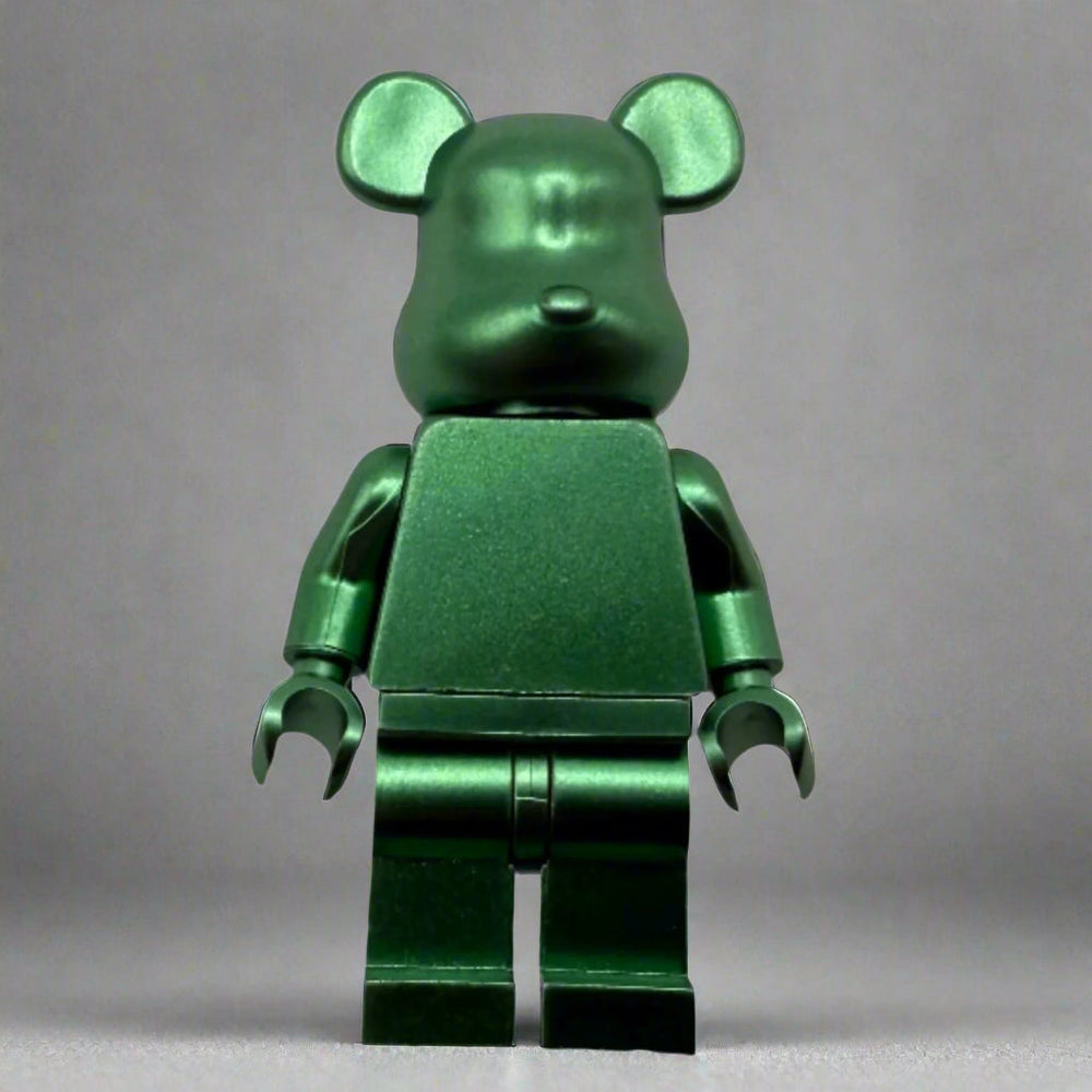 Bearbrick Monochrome Metallic Bear Minifigures – Multiple Vibrant Colors! (ONLINE ORDER ONLY)