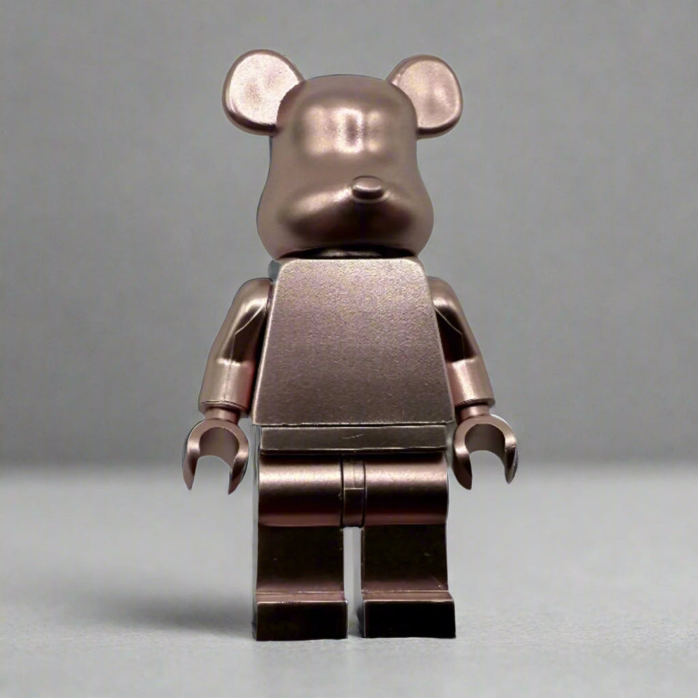 Bearbrick Monochrome Metallic Bear Minifigures – Multiple Vibrant Colors! (ONLINE ORDER ONLY)