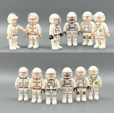 Custom Space Astronaut Minifigures – LEGO-Compatible (6 Variants) (ONLINE ORDER ONLY)