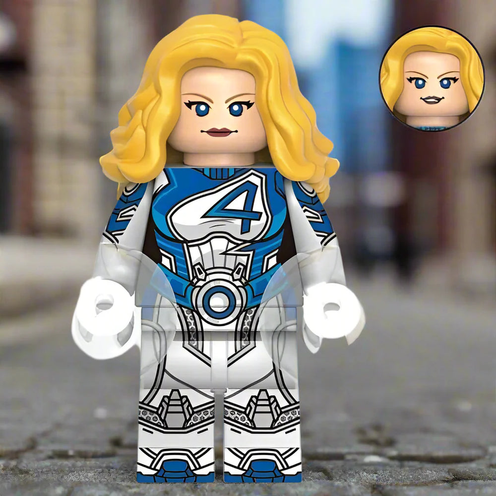Invisible Woman Sue Storm Fantastic 4 Custom Minifigure (ONLINE ORDER ONLY)