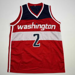 Autographed/Signed John Wall Washington Red Basketball Jersey JSA COA (ONLINE ORDER ONLY)