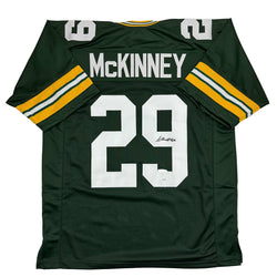 Autographed/Signed Xavier McKinney Green Bay Green Football Jersey JSA COA (ONLINE ORDER ONLY)