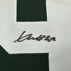 Autographed/Signed Xavier McKinney Green Bay Green Football Jersey JSA COA (ONLINE ORDER ONLY)