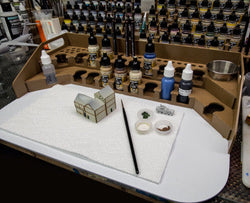 Painting Station - 26mm, For Vallejo and Army Painter Style Dropper Bottles (Online Order Only) (Online Order Only)