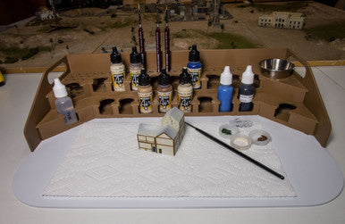 Painting Station - 26mm, For Vallejo and Army Painter Style Dropper Bottles (Online Order Only) (Online Order Only)