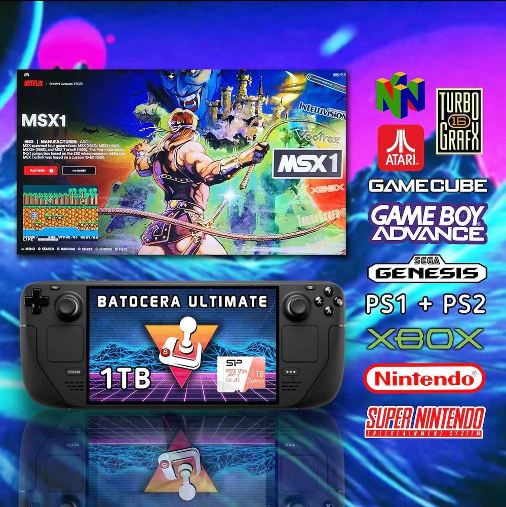 Ultimate 1TB Batocera 43 Steam Deck Image
