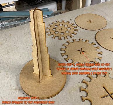 Rotating Paint Rack - For 26mm Dropper Bottles (AMMO, Vallejo, Army Painter, etc) (Online Order Only) (Online Order Only)