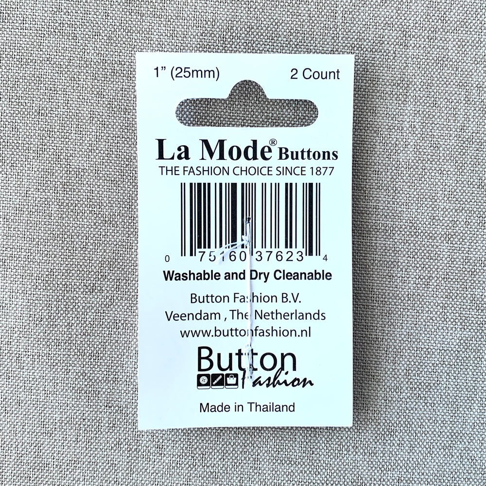 1169 Damask - La Mode - 2 Holes - 25mm - Brown Cream (ONLINE ORDER ONLY)