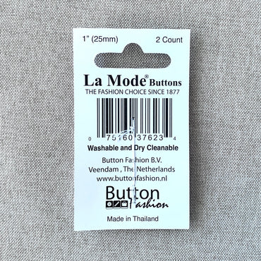 1169 Damask - La Mode - 2 Holes - 25mm - Brown Cream (ONLINE ORDER ONLY)