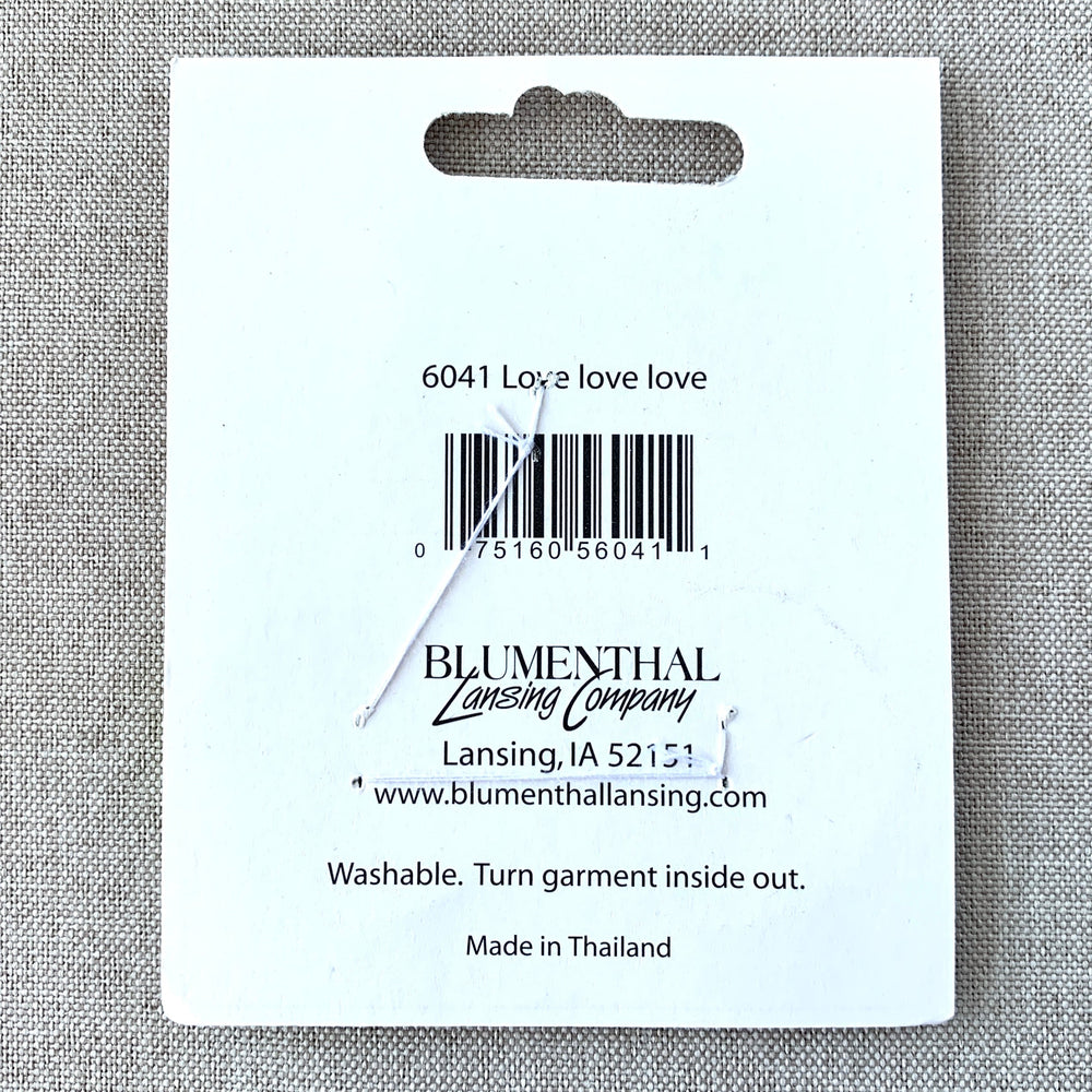 Love Love Love 6041 - Button Conversations - 2 Hole - Blue Green (ONLINE ORDER ONLY)