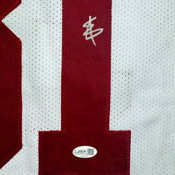 Autographed/Signed Will Anderson Alabama White College Football Jersey Beckett BAS COA