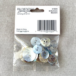 1820 Shell - Shellz - 2 Holes - Assorted Sizes - Natural (ONLINE ORDER ONLY)