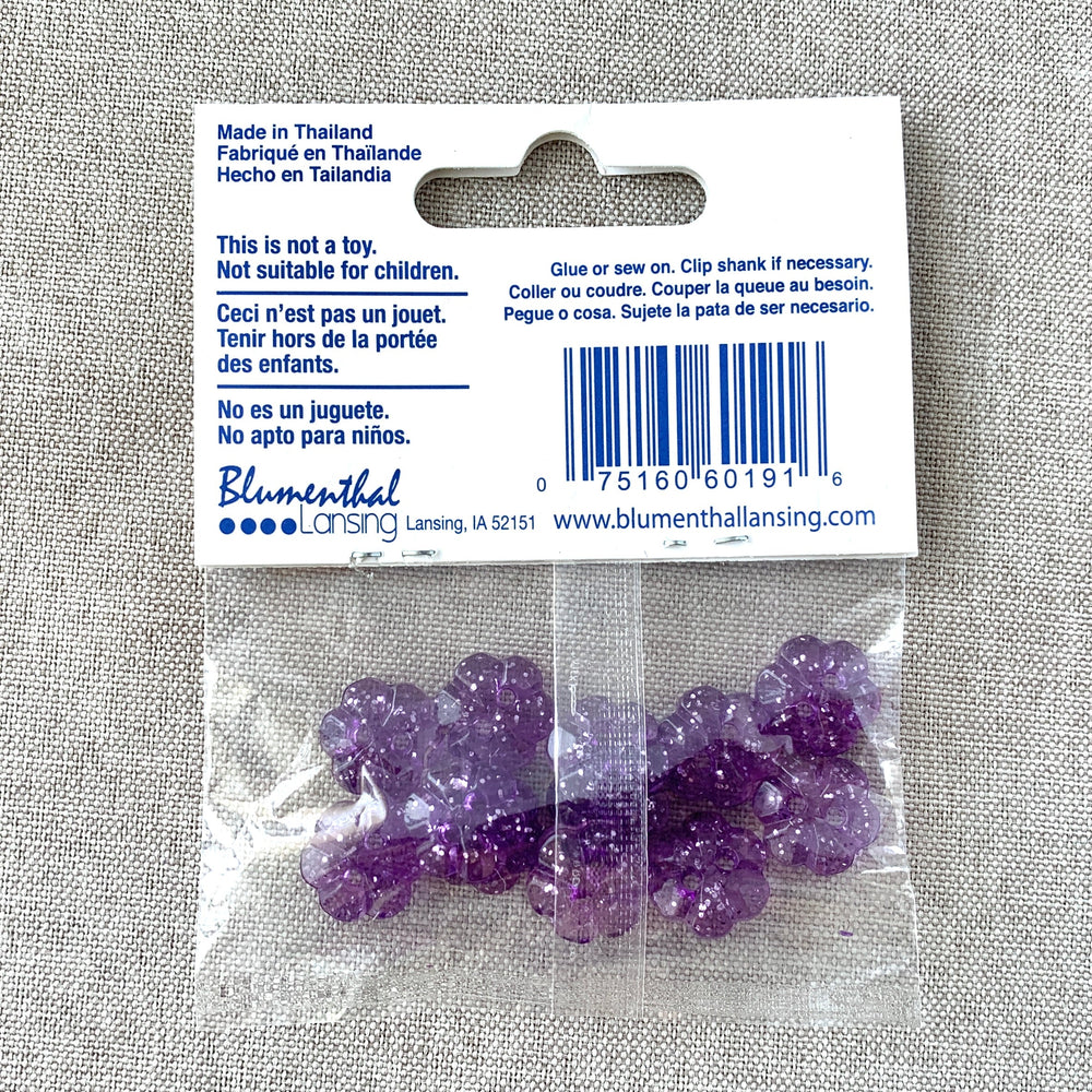 1502 Purple Petals - Favorite Findings - 2 Hole Buttons (ONLINE ORDER ONLY)