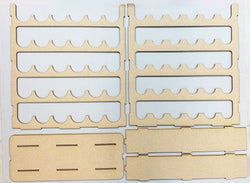 Vertical Paint Rack For 2oz Craft Paints - 36mm Diameter Bottles (Online Order Only) (Online Order Only)