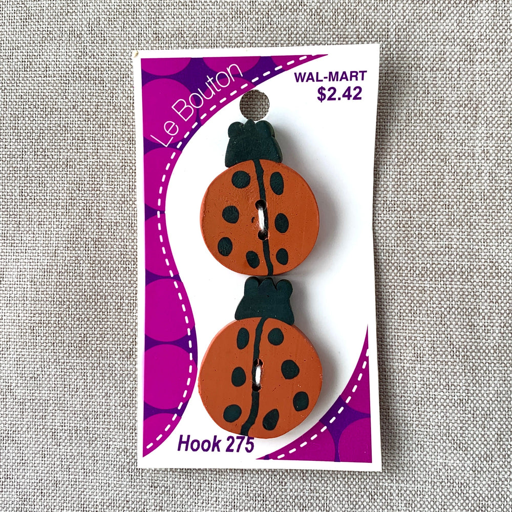 6205 Ladybug - Le Bouton - 2 Hole Button - Red (ONLINE ORDER ONLY)