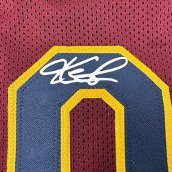 Facsimile Autographed Kevin Love Cleveland Red Reprint Laser Auto Basketball Jersey Size Men's XL (ONLINE ORDER ONLY)