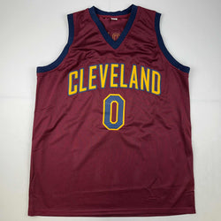 Facsimile Autographed Kevin Love Cleveland Red Reprint Laser Auto Basketball Jersey Size Men's XL (ONLINE ORDER ONLY)