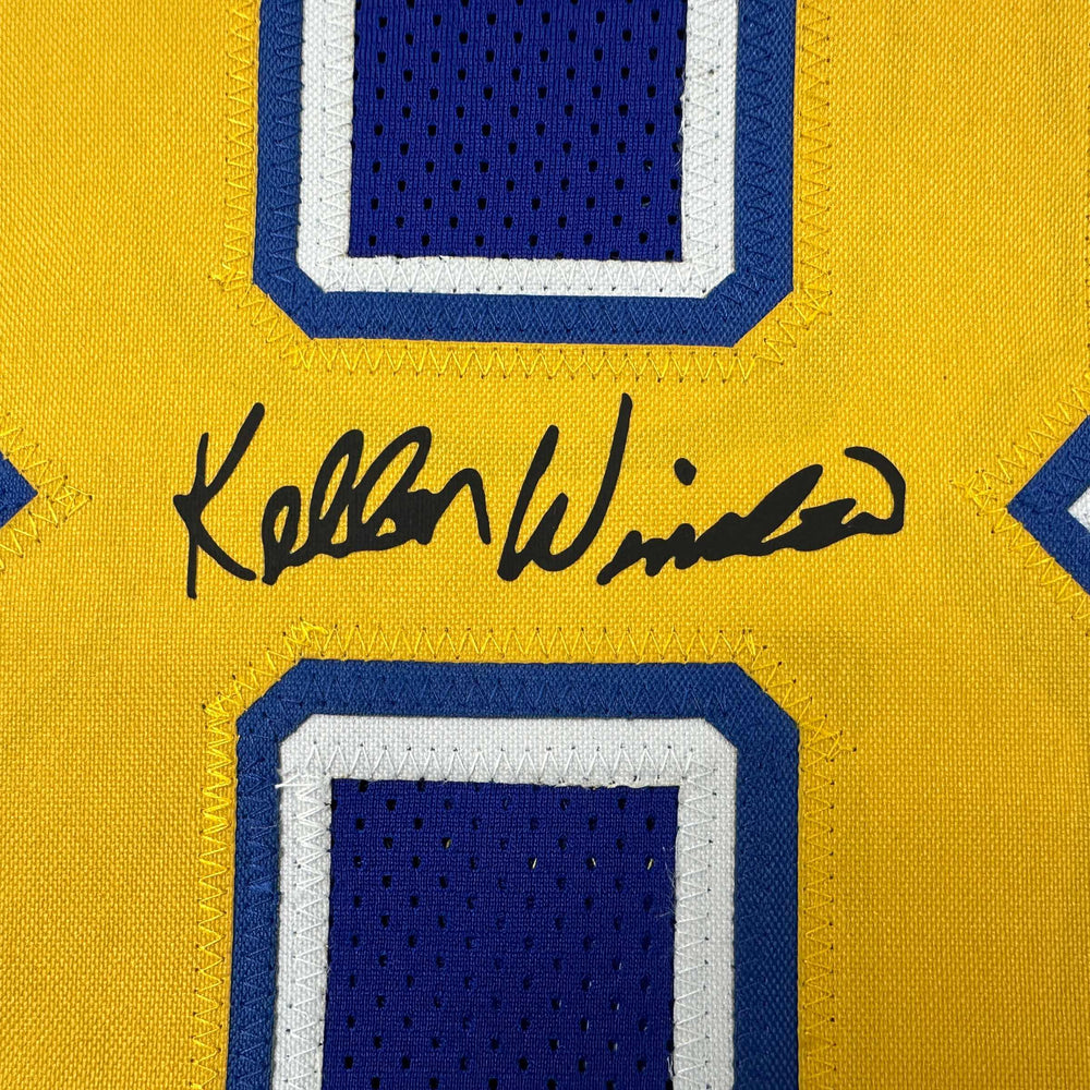 Facsimile Autographed Kellen Winslow Sr. San Diego Blue Reprint Laser Auto Football Jersey Size Men's XL (ONLINE ORDER ONLY)