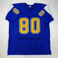 Facsimile Autographed Kellen Winslow Sr. San Diego Blue Reprint Laser Auto Football Jersey Size Men's XL (ONLINE ORDER ONLY)