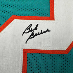 Facsimile Autographed Bob Griese Miami Teal Reprint Laser Auto Football Jersey Size Men's XL (ONLINE ORDER ONLY)