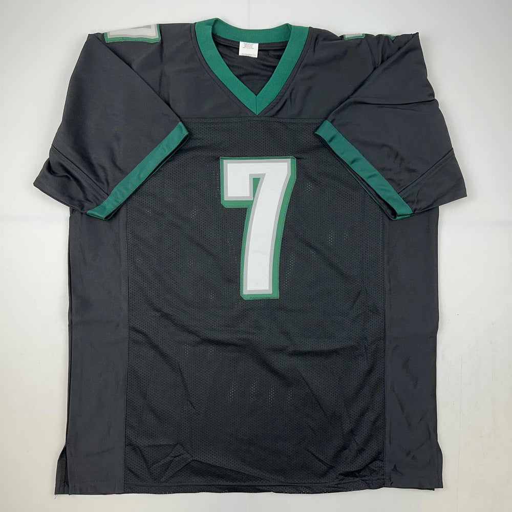 Facsimile Autographed Michael Mike Vick Philadelphia Black Reprint Laser Auto Football Jersey Size Men's XL (ONLINE ORDER ONLY)
