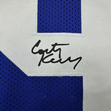 Facsimile Autographed Cortez Kennedy Seattle Blue Reprint Laser Auto Football Jersey Size Men's XL (ONLINE ORDER ONLY)