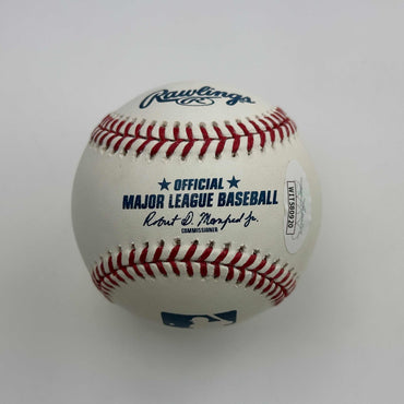 Autographed/Signed Keith Foulke Rawlings Official Major League Baseball ROML JSA COA Auto (ONLINE ORDER ONLY)