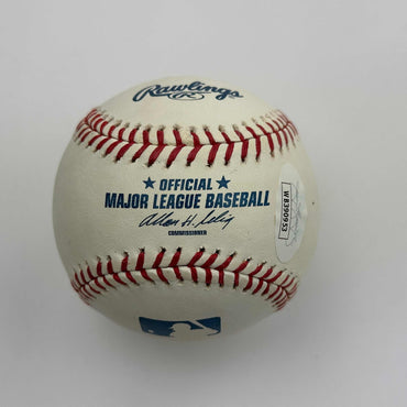 Autographed/Signed Tom Glavine Rawlings Official Major League ROML Baseball JSA COA (ONLINE ORDER ONLY)