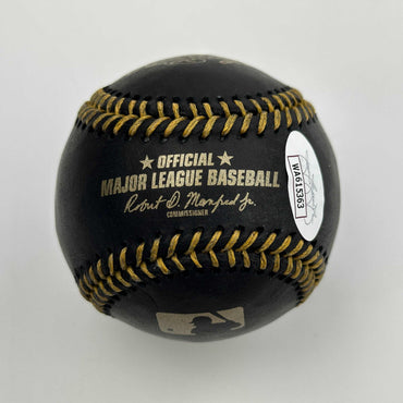 Autographed/Signed Gary Sheffield Black Rawlings Official Major League ROML Baseball JSA COA (ONLINE ORDER ONLY)