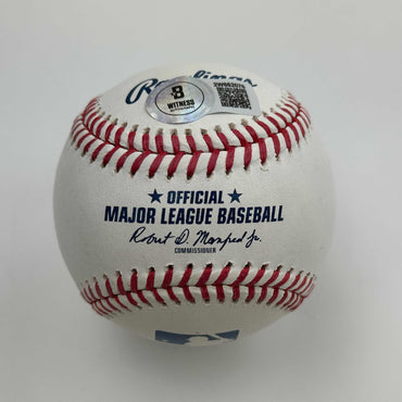 Autographed/Signed Dwight Doc Gooden 86 WSC Rawlings Official Major League ROML Baseball Beckett BAS COA (ONLINE ORDER ONLY)