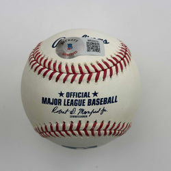 Autographed/Signed Trevor Hoffman Rawlings Official Major League Baseball ROML Beckett BAS COA (ONLINE ORDER ONLY)