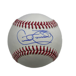 Autographed/Signed Cecil Fielder Rawlings Official Major League Baseball ROML Beckett BAS COA (ONLINE ORDER ONLY)