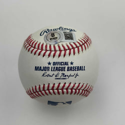 Autographed/Signed Ferguson Fergie Jenkins Rawlings Official Major League Baseball ROML Beckett BAS COA (ONLINE ORDER ONLY)